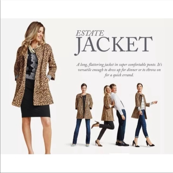 EUC CAbi Leopard Print Estate Jacket, XS - Picture 7 of 12